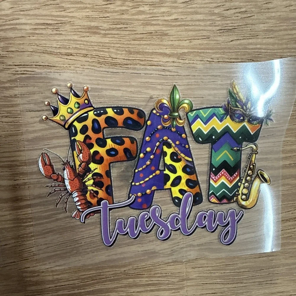 Mardi Gras Themed Iron Patches Set Of 10